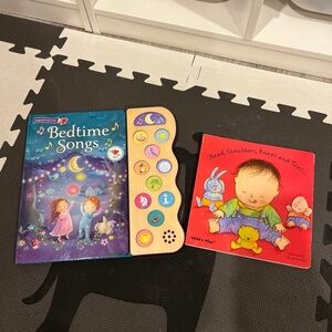 Bedtime songs Musical Storybook and head shoulder knee and toe book Set